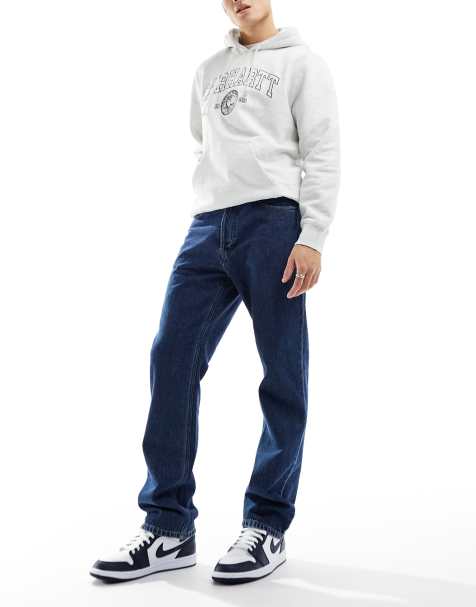 Carhartt WIP Nolan relaxed straight fit jeans in blue stone wash - view 1