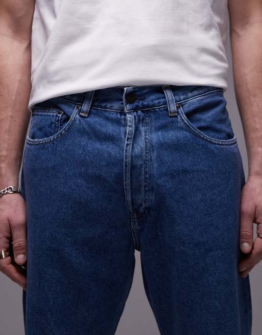 Carhartt WIP Nolan relaxed straight jeans in blue wash , 4 of 5