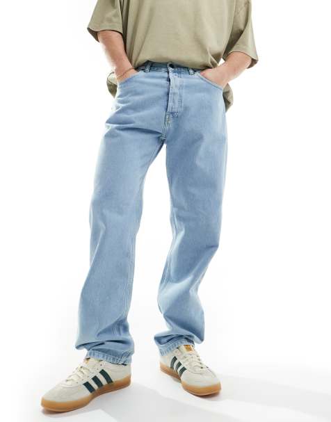 Carhartt WIP Nolan relaxed straight jeans in light wash blue - view 1