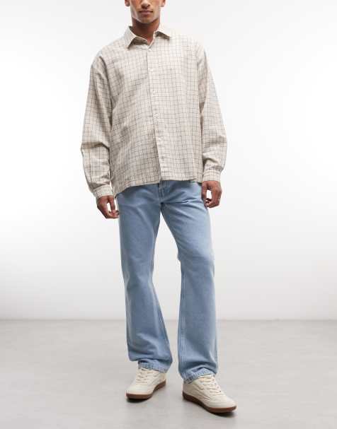 Carhartt WIP Nolan relaxed straight leg jeans in light blue - view 1