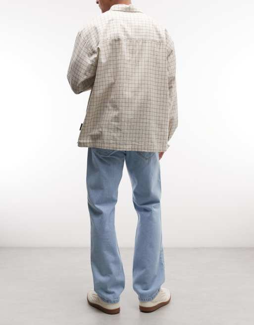 Carhartt WIP nolan relaxed straight leg jeans in light blue, 2 of 5