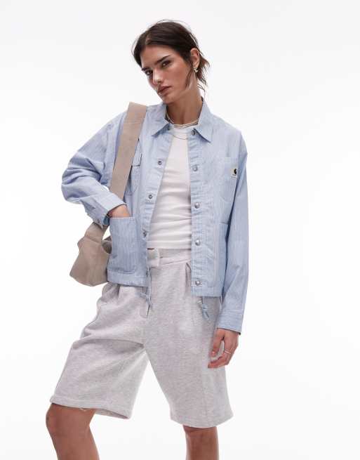 Carhartt WIP – Nota – Jacke in Hellblau