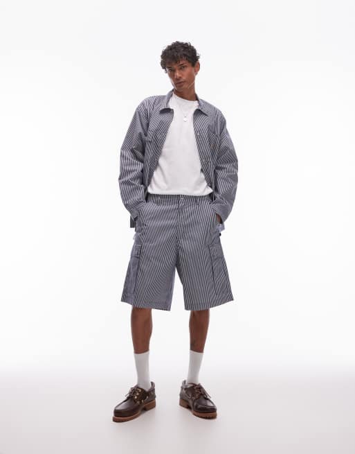 Carhartt WIP notus stripe coach jacket in blue | ASOS