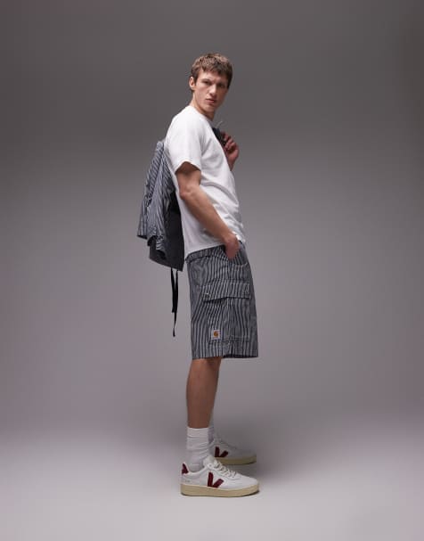 Carhartt WIP Notus stripe shorts in blue - view 1