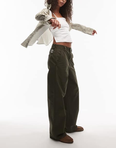 Carhartt WIP – Novi – Mörkgröna byxor - view 1