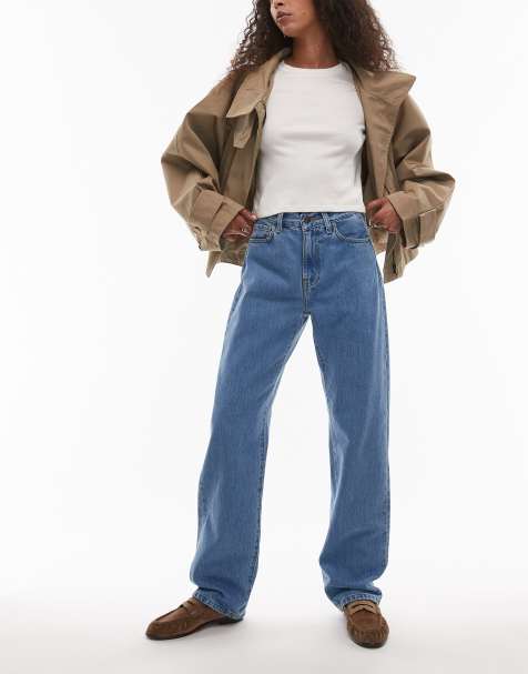 Carhartt WIP – Noxon – Gerade geschnittene Jeans in gebleichter Stone-Waschung mit hohem Bund - view 1