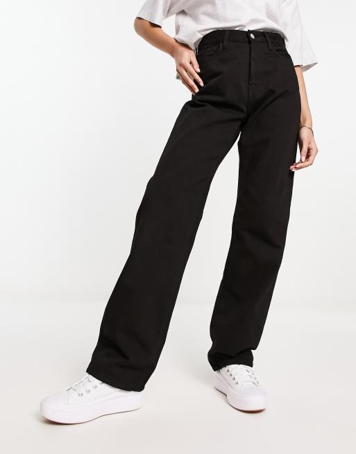 Carhartt WIP noxon high waist jeans in black