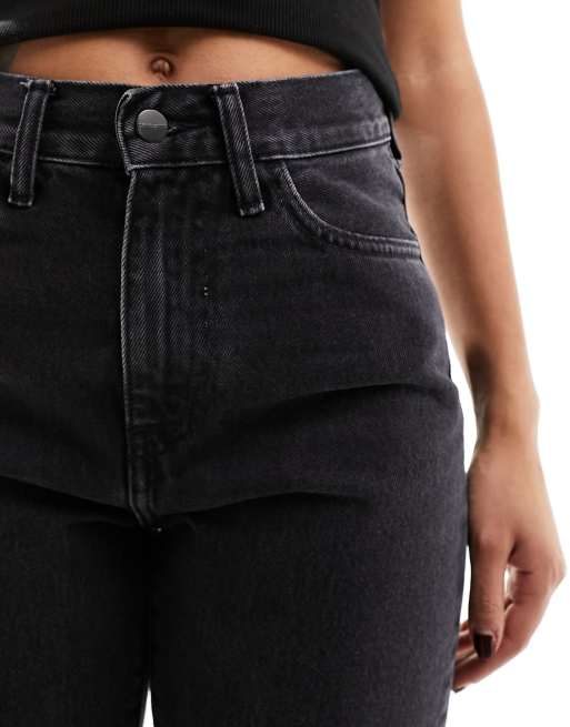 Carhartt WIP Noxon high waisted straight leg jeans in black , 5 of 5