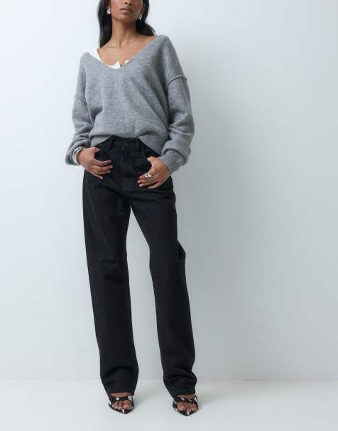 Carhartt WIP Noxon jeans a gamba dritta in lavaggio nero - view 1
