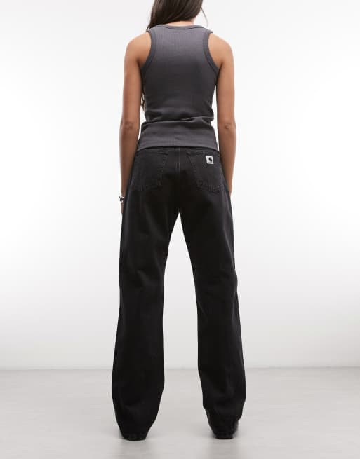 Carhartt WIP noxon straight fit jeans in black, 2 of 5