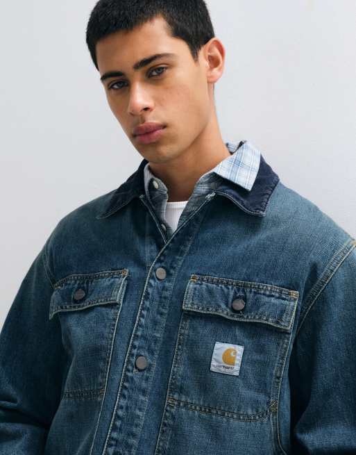 Carhartt WIP Oakland denim shirt jacket in dark blue stonewash , 2 of 5