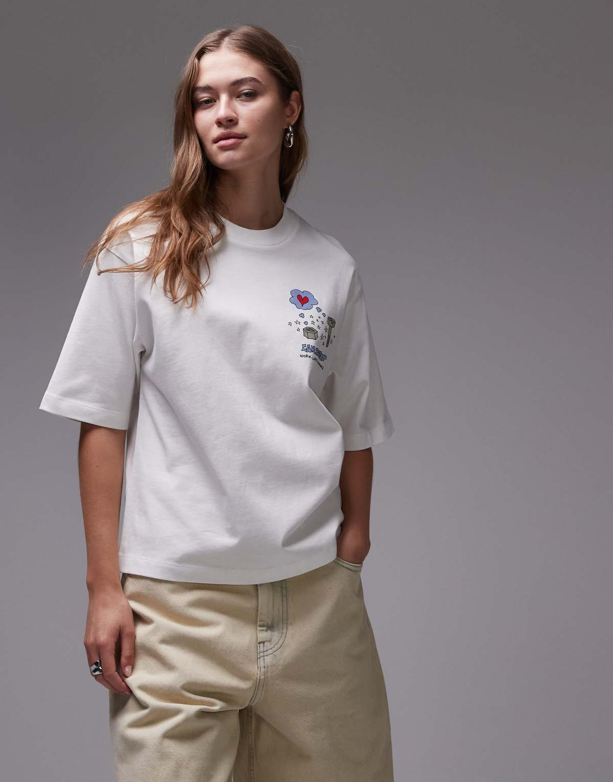 Carhartt WIP office supplies t-shirt in white