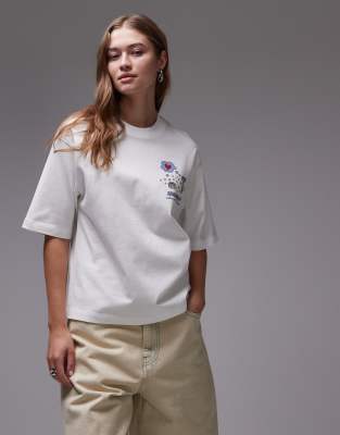 Carhartt WIP - Office Supplies - T-shirt in wit - view 1
