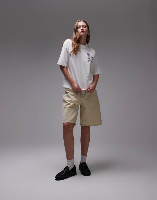 Carhartt WIP - Office Supplies - T-shirt in wit, 2 van 4
