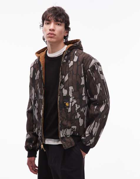Carhartt WIP - OG Active 50th Anniversary Edition - Brun vendbar jakke med camouflage-print - view 1