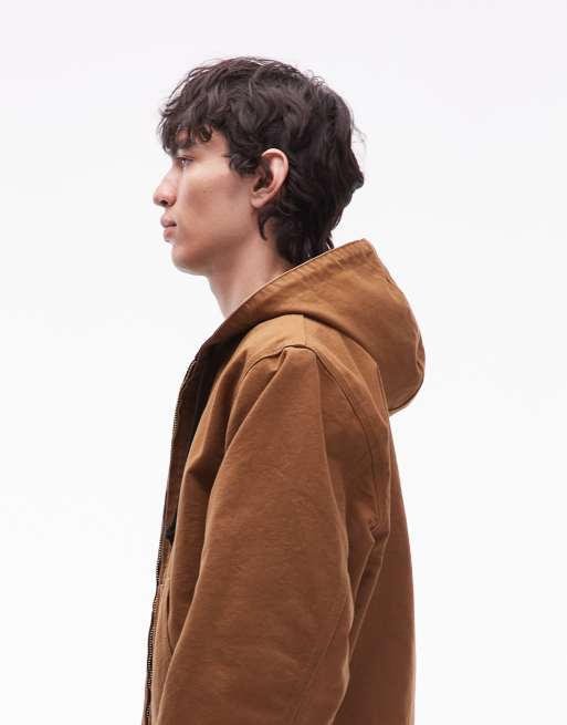Carhartt WIP - OG Active 50th Anniversary Edition - Giacca double-face marrone e mimetica, 4 di 5