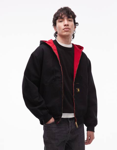 Carhartt WIP – OG Active 50th Anniversary Edition – Wendejacke in Schwarz und Rot - view 1