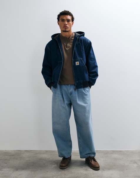 Carhartt WIP OG Active denim jacket in dark blue stone wash - view 1