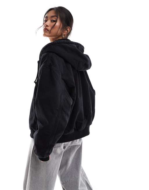 Carhartt WIP - OG Active - Jack met capuchon en rits in zwart, 3 van 4