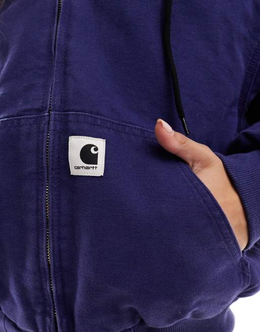 Carhartt WIP – OG Active – Jacke in Lila mit Kapuze und Reißverschluss, 4 von 4