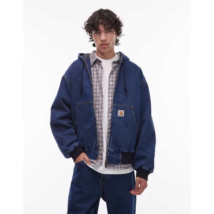 Carhartt WIP OG active jacket in blue denim | ASOS