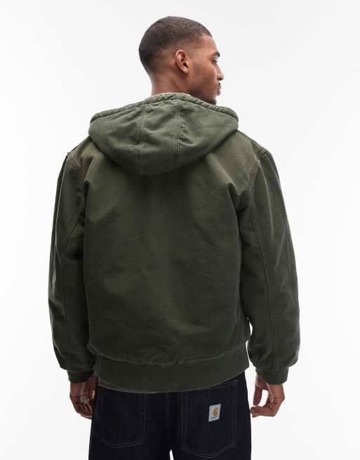 Carhartt フード付きジャケット オリーブ Carhartt WIP OG active jacket in khaki | ASOS