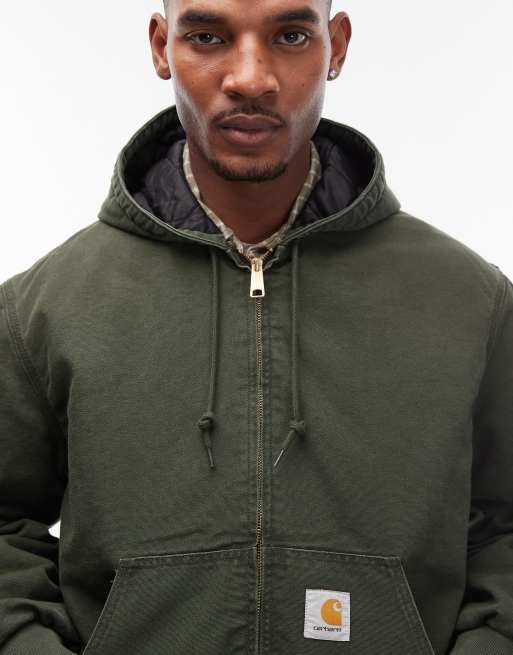 Carhartt WIP OG active jacket in khaki | ASOS