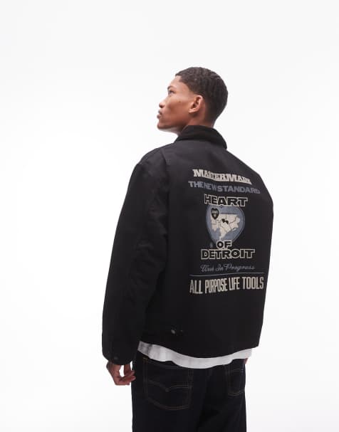 Carhartt WIP OG arcan graphic back print jacket in black - view 1
