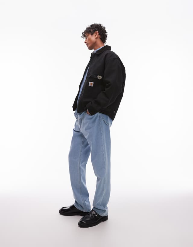 Carhartt WIP OG arcan graphic back print jacket in black | ASOS
