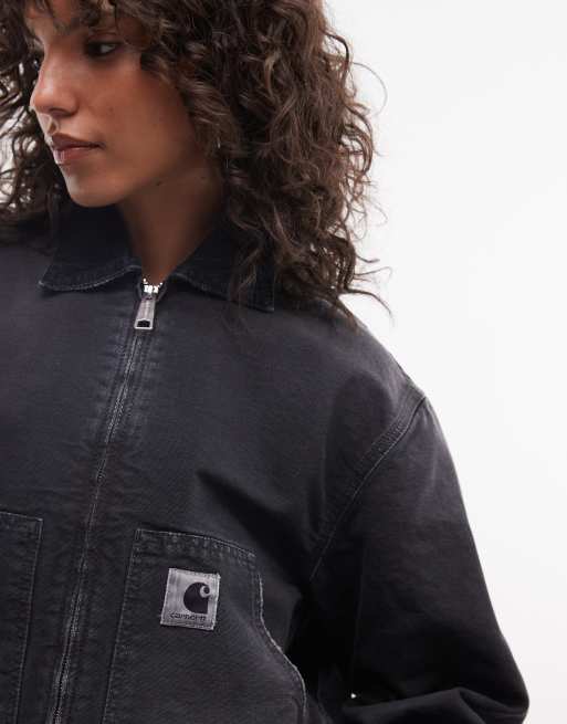 Carhartt WIP - OG Arcan - Jack met dubbele rits in zwart met wassing, 2 van 4