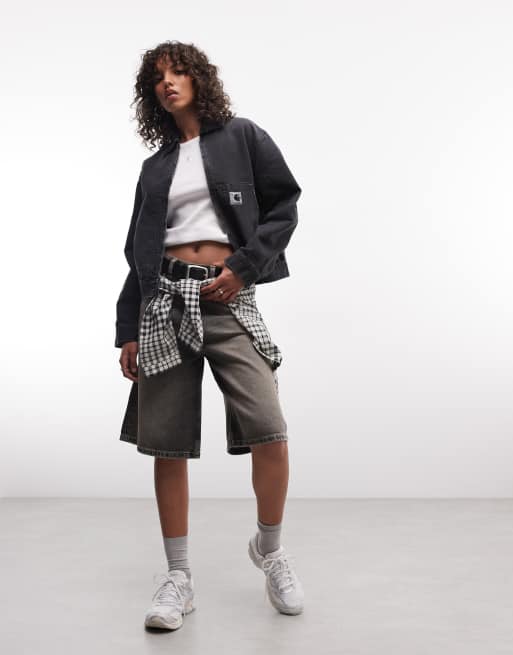Carhartt WIP - OG Arcan - Jack met dubbele rits in zwart met wassing, 3 van 4