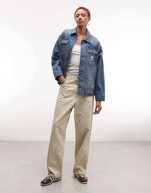Carhartt WIP - OG Arctic - Denim jack in blauw met grindwassing, 2 van 4