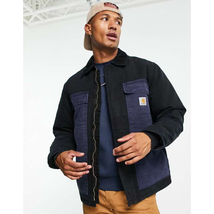 Carhartt WIP OG arctic jacket in black/navy mix