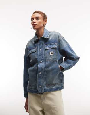 Carhartt WIP - OG Arctic - Jeansjacke in blauer Grind-Waschung