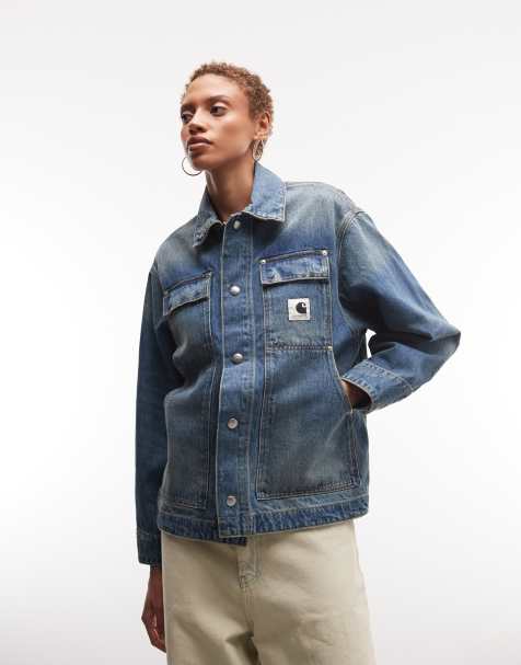 Carhartt WIP – OG Arctic – Jeansjacke in blauer Grind-Waschung - view 1