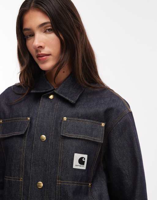 Carhartt WIP - OG Arctic - Stevig denim jack in blauw, deel van co-ord set, 4 van 4
