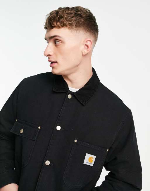 Carhartt WIP OG chore coat in black