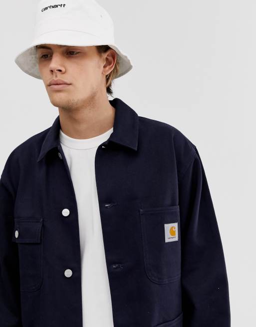 Carhartt WIP OG Chore coat in dark navy | ASOS