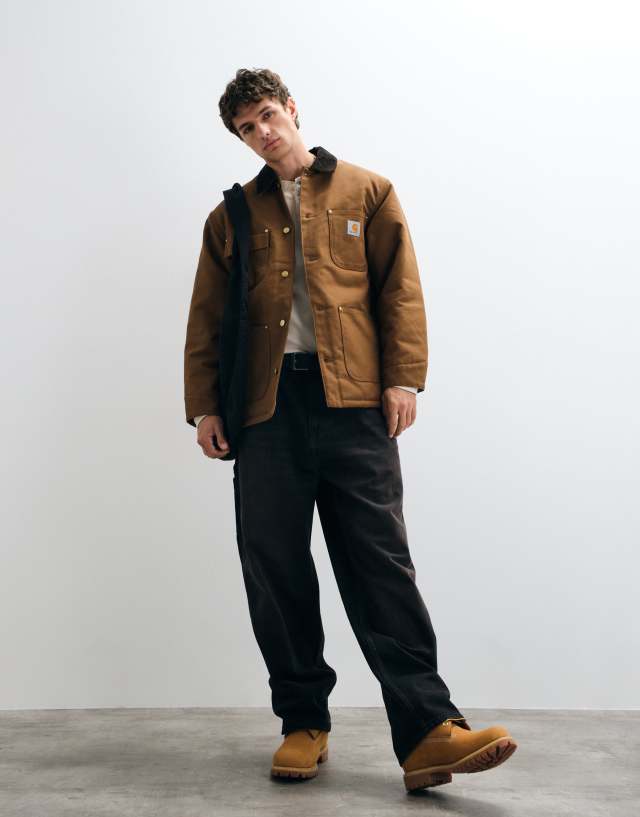 Carhartt WIP OG Chore coat in dusty hamilton brown | ASOS