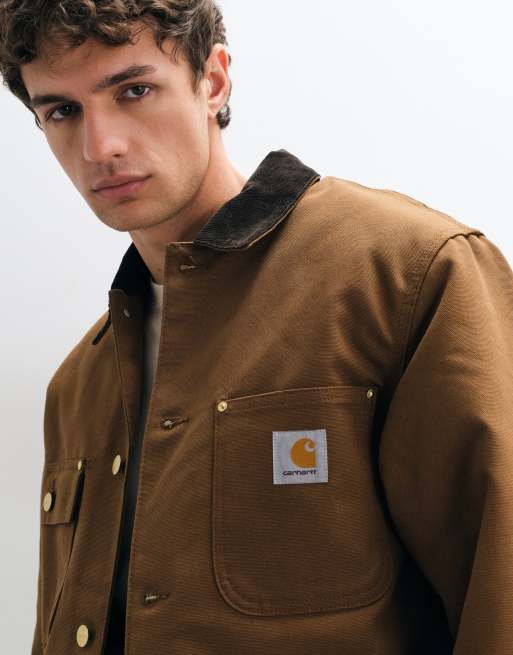 Carhartt WIP OG Chore coat in dusty hamilton brown, 3 of 5