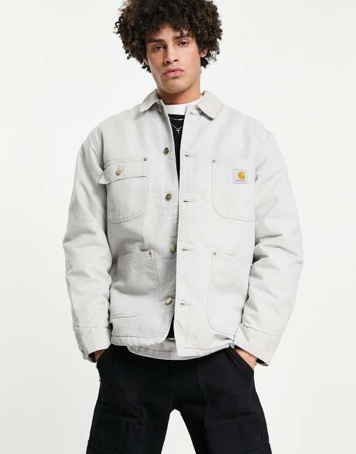 Carhartt white 2024 chore coat