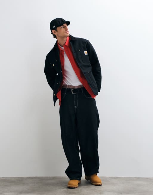 Carhartt WIP OG chore coat w kolorze czarnym, 4 z 5
