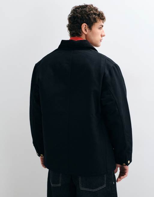 Carhartt WIP OG chore coat w kolorze czarnym, 5 z 5