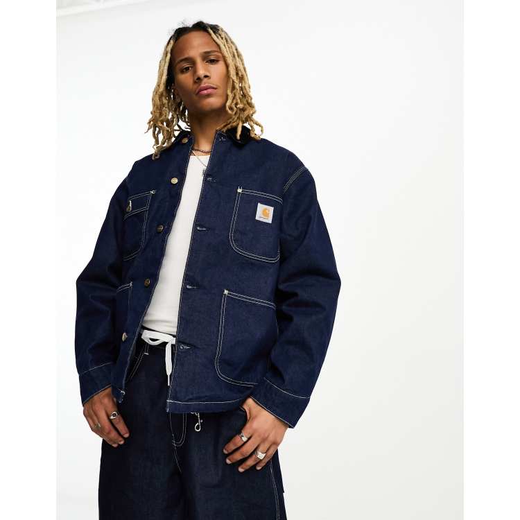 Carhartt WIP OG chore denim jacket in blue