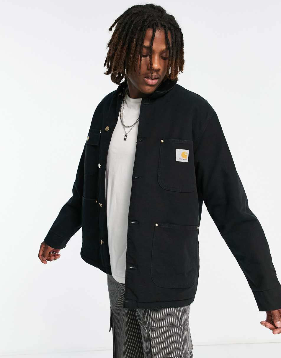 Carhartt WIP og chore jacket in black | vivatumusica.com