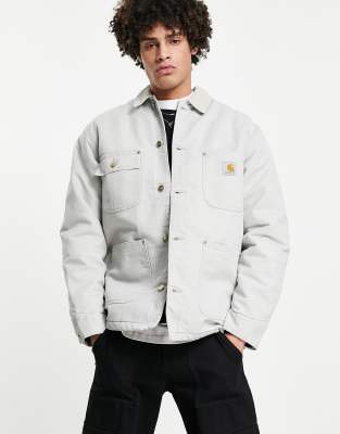 Carhartt WIP OG chore jacket in gray | ASOS