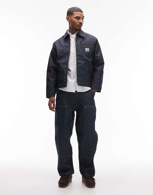 Carhartt WIP - OG - Co-ord set van stug denim in donkerblauwe wassing
