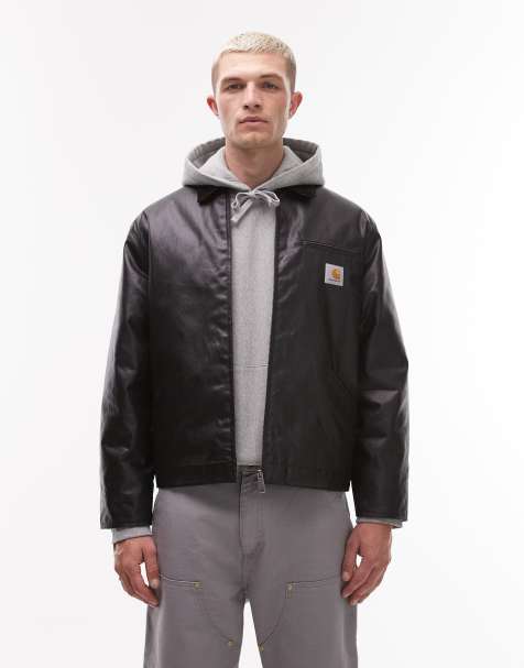 Carhartt WIP - OG Dean - Sort voksbehandlet jakke - view 1