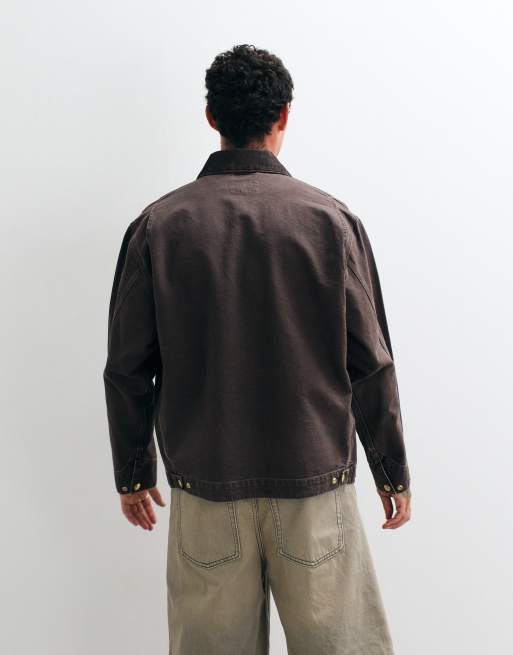 Carhartt WIP - OG Detroit - Chaqueta color tabaco, 4 de 5
