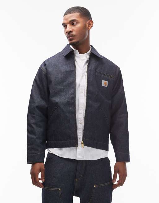 Carhartt WIP – OG – Ciemnoniebieski zestaw ze sztywnego jeansu, 2 z 3